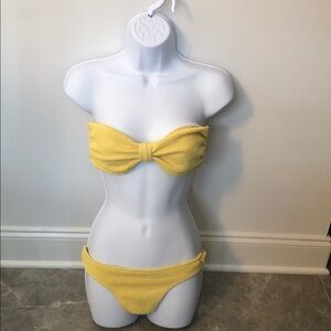 Asbayson Sunny Yellow Bandeau Bikini